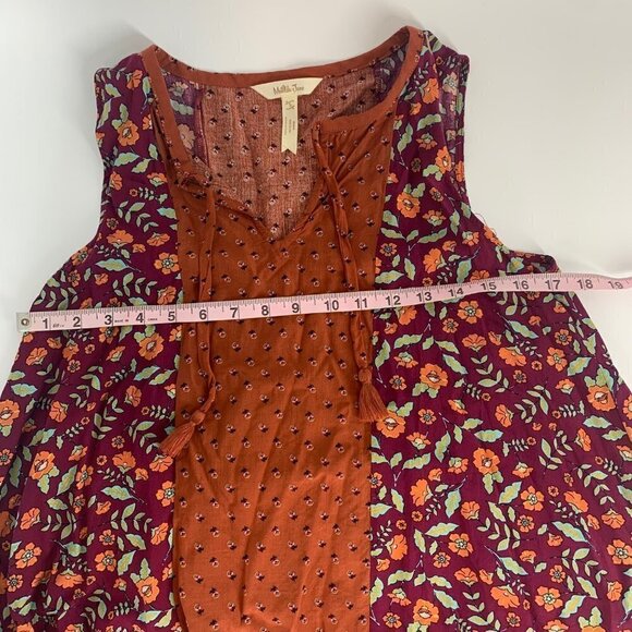 Matilda Jane Flowing Sleeveless Top Floral Size Small - Picture 6 of 10